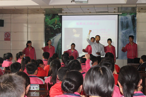 乐平心理为西宁市虎台二中中考学生进行考前解压